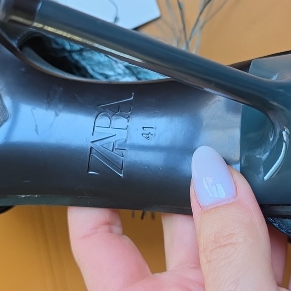 Zara Teal Tassel Heels - Picture 6 of 12